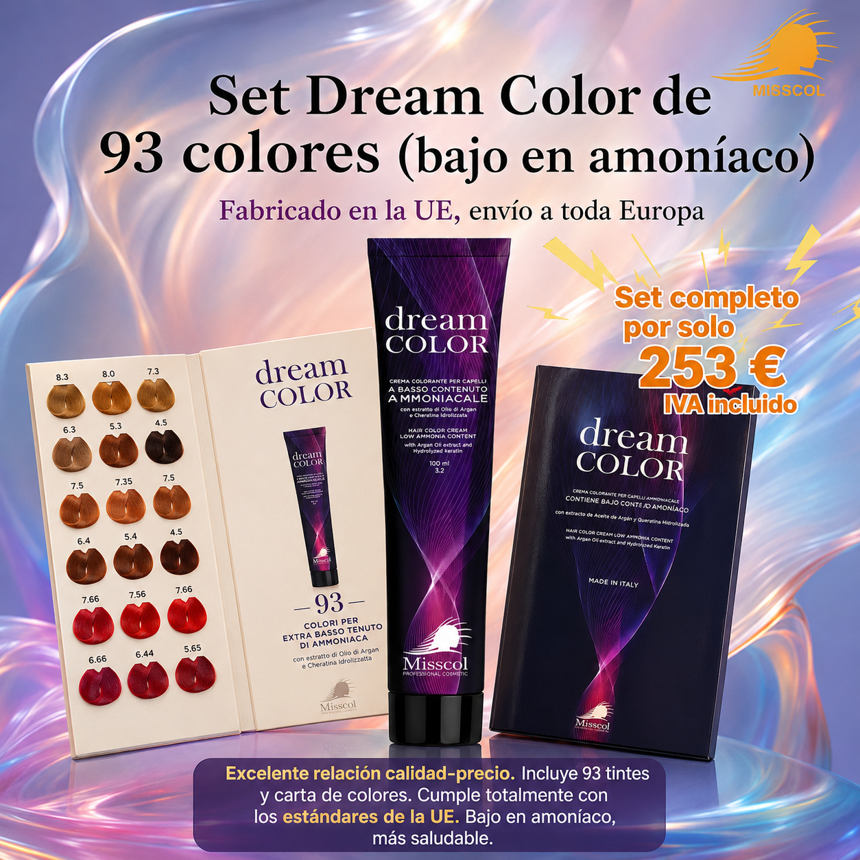 ChatGPT Image 2026年5月8日 09_59_23 (4) Serie Dream Tintes MISSCOL Bajo Amoníaco 93 colores - Image 1