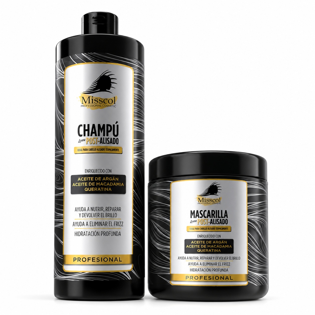 misscol-post-straightening-shampoo-and-hair-mask-set Misscol Post-Straightening Shampoo and Hair Mask Set - Image 1