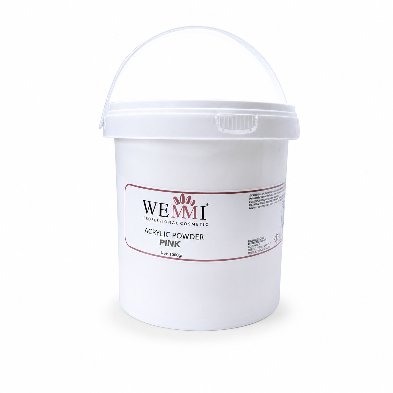 wemmi-acrylic-powder-pink-1000g WEMMI Acrylic Powder Pink 1000g - Image 1