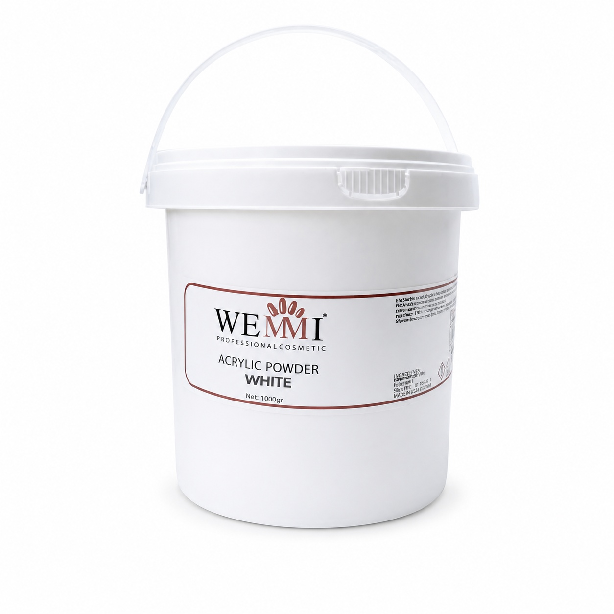 wemmi-acrylic-powder-white-1000g WEMMI Acrylic Powder White 1000g - Image 1