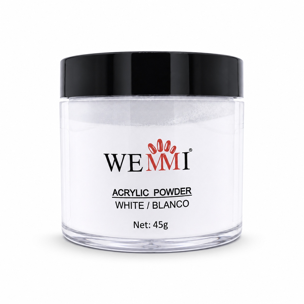 wemmi-acrylic-powder-white-45g WEMMI Acrylic Powder White 45g - Image 1