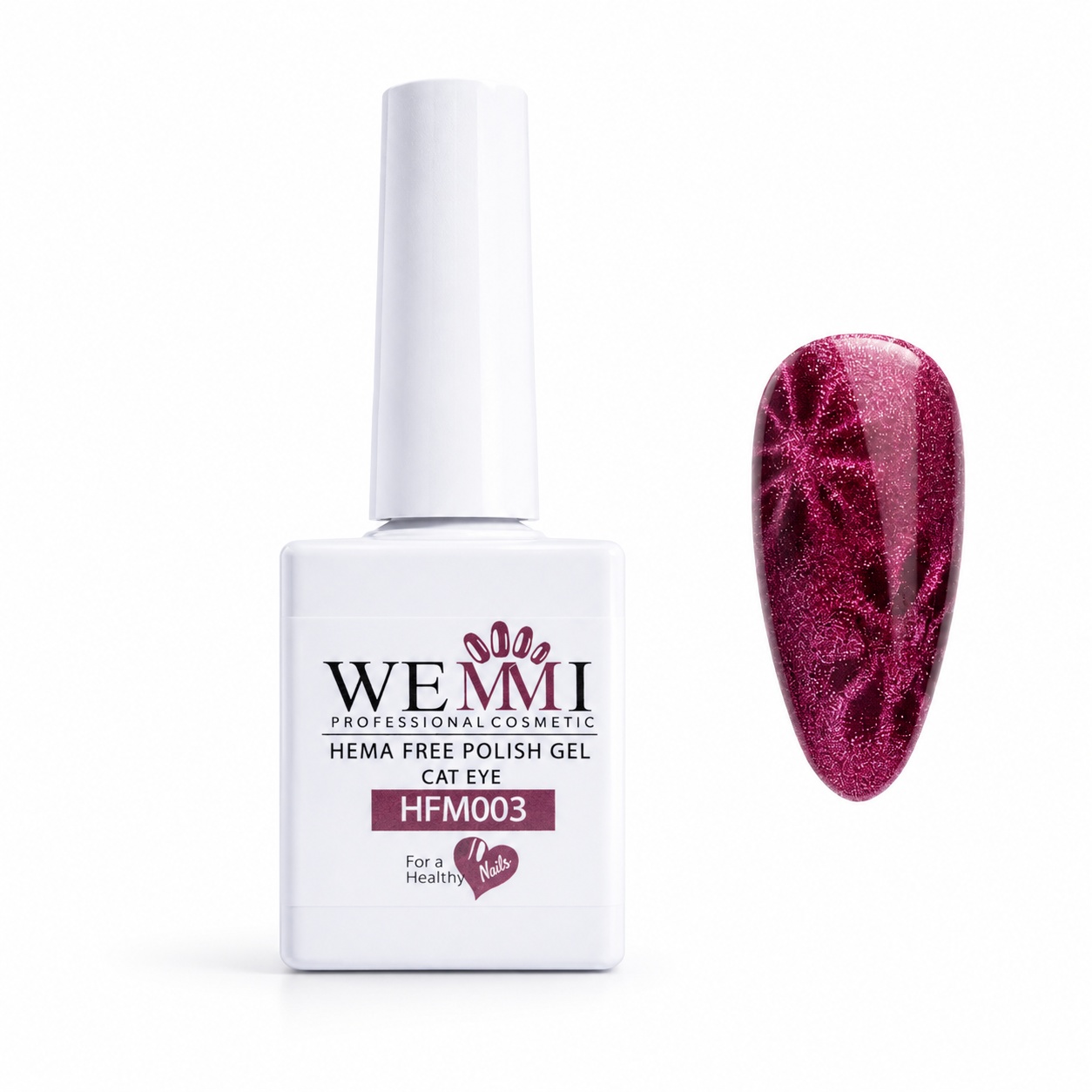 wemmi-hema-free-cat-eye-polish-gel-hfm003 Esmalte Semipermanente WEMMI Ojo de Gato HFM003 - Image 1