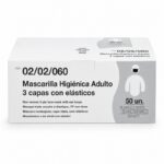 Mascarilla gris 50 uds