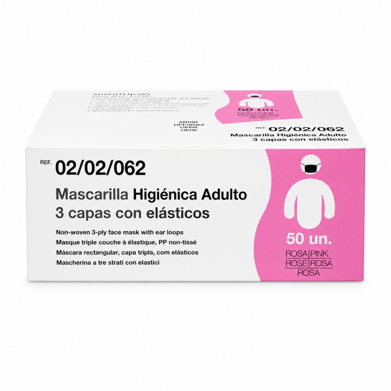 Mascarilla-rosa50u-3.63.jpg Mascarilla rosa 50 uds - Image 1