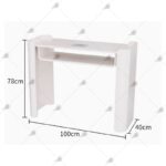 Mesa manicura blanca