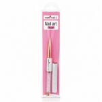 Pincel liner fino para nail art 7mm blanco perla