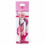 Pincel liner fino para nail art 7mm rosa profesional