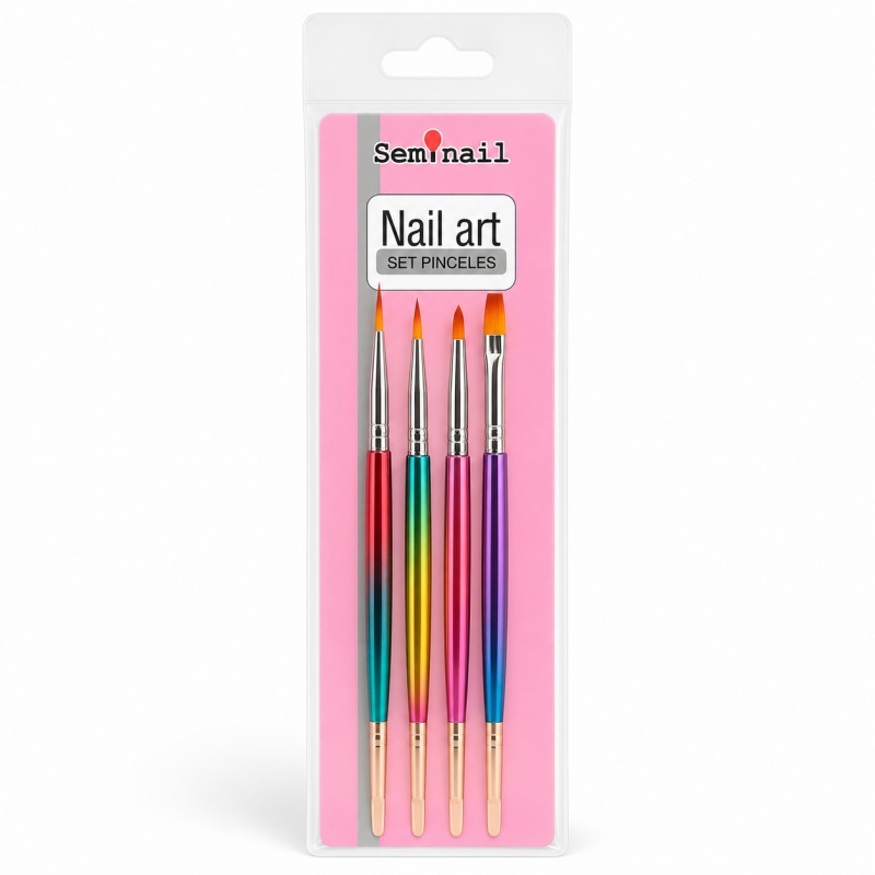 nb-036-set-de-4-pinceles-rainbow-para-nail-art Set de 4 pinceles rainbow para nail art - Image 1