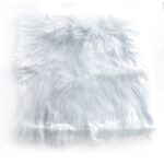 Alfombrilla para manicura con estilo pelo suave color blanca-ALFOROS