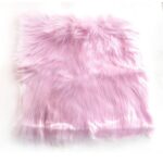Alfombrilla para manicura con estilo pelo suave color rosa-ALFOROS