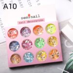 Decoraci n manicura 12 elementos A1-NA 10