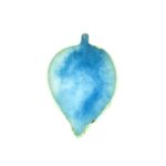 Paleta para mezclar colores hoja turquesa