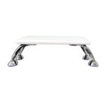 Soporte manicura pedicura acolchado blanco