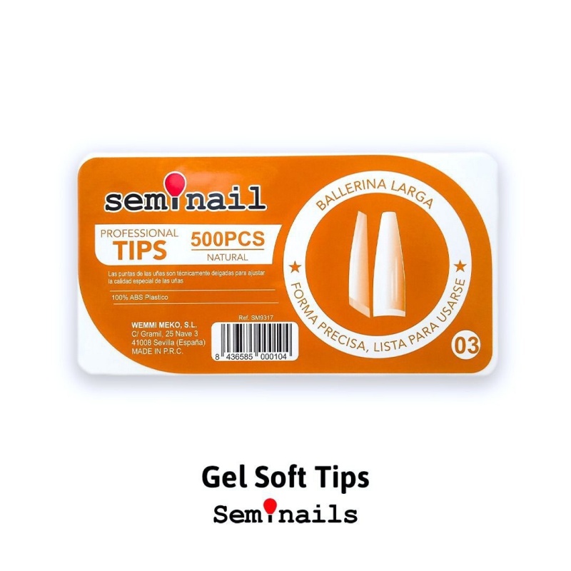 Tips-Gel-soft-Ballerina-larga-natural-500-unds-5-EUR.jpg Tips Gel soft Ballerina larga natural 500 unds - Image 1