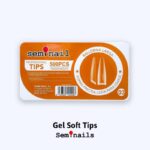 Tips Gel soft Ballerina larga transparente 500 unds