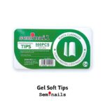 Tips Gel soft punta cuadrada natural 500 unds