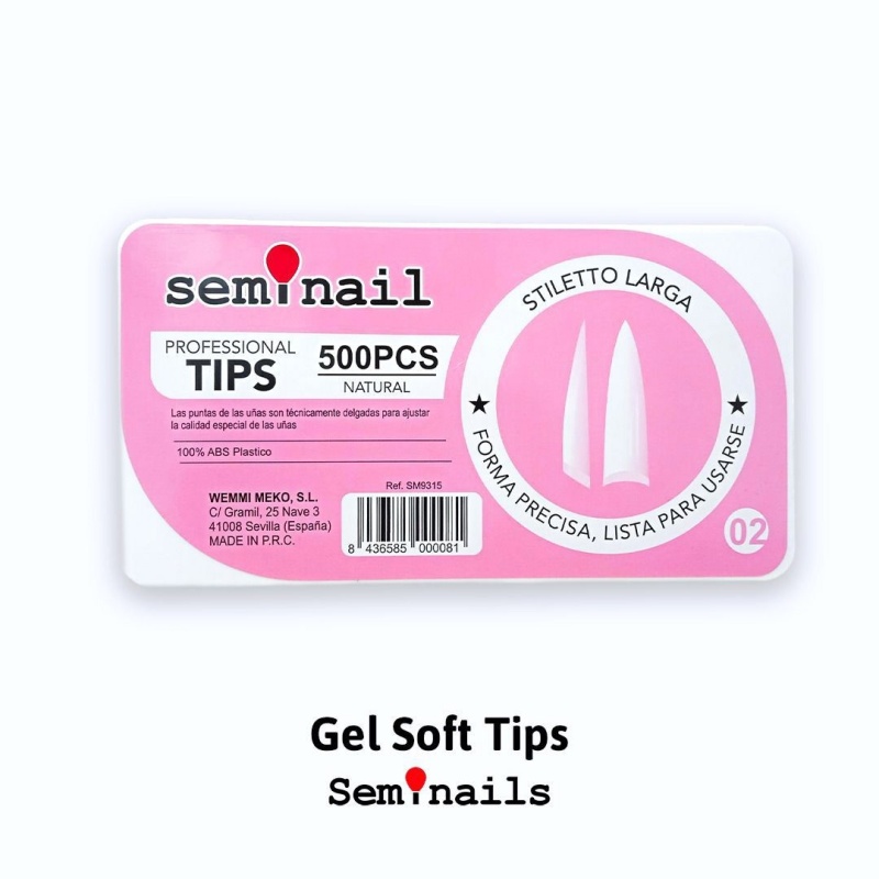 Tips-Gel-soft-stiletto-larga-natural-500-unds-5-EUR.jpg Tips Gel soft stiletto larga natural 500 unds - Image 1