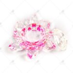 Vasito cristal flor Rosa-COM-VACRIFLOROS