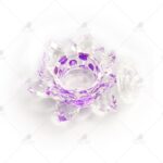 Vasito cristal flor morada-COM-VACRIFLORMO